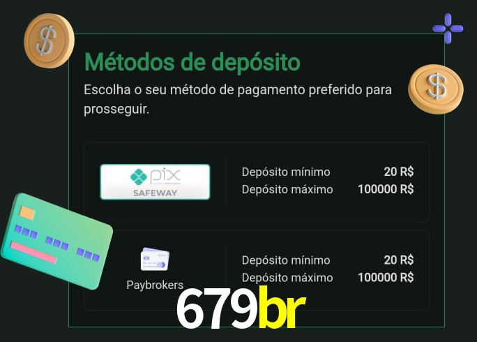 O cassino 679br oferece uma grande variedade de métodos de pagamento